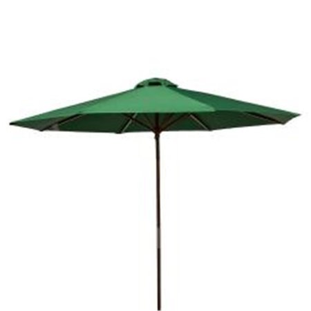 HEININGER HOLDINGS LLC Heininger Holdings 1287 9 ft. Classic Wood Market Umbrella; Green 1287